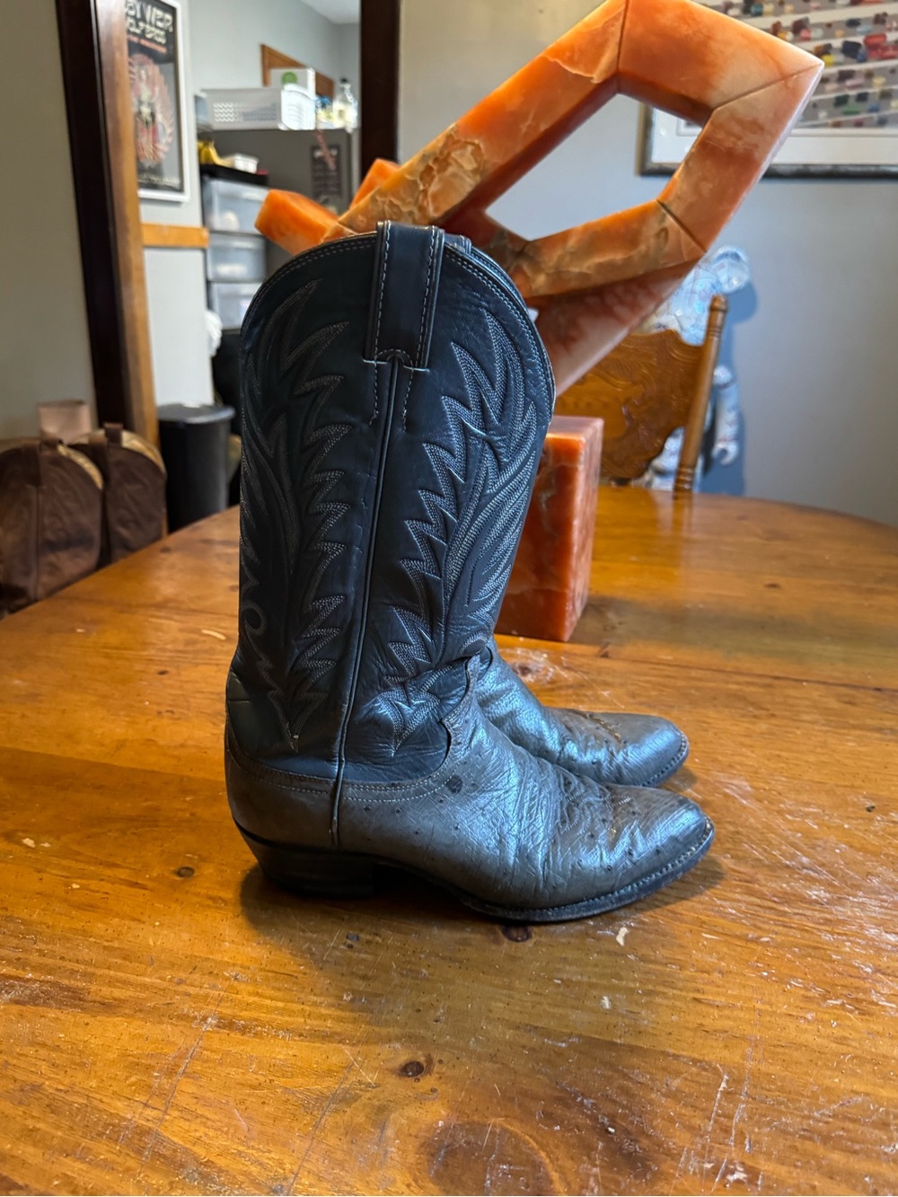 Vintage Justin Cowboy Boots Sz 8 E